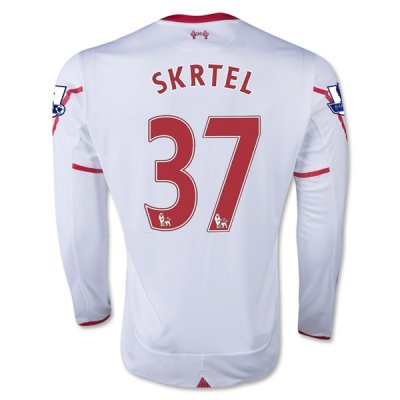 2015-16 Liverpool SKRTEL #37 LS Away Soccer Jersey