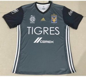 2017-18 Tigres Six Stars Black Away Soccer Jersey
