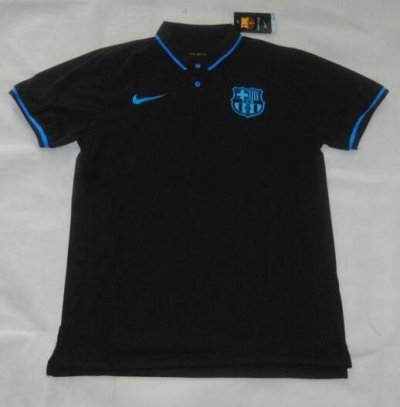 2016-17 Barcelona Black Polo Shirt