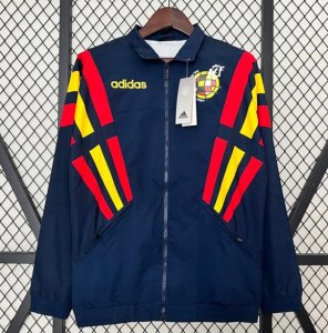 2024 Euro Cup Spain Navy Windbreaker Jacket