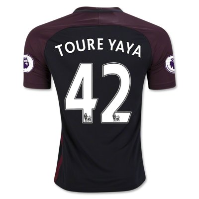 2016-17 Manchester City 42 TOURE YAYA Away Soccer Jersey