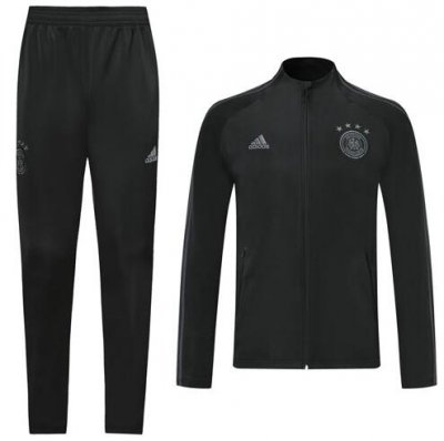 2020 Germany Black High Neck Collar Jacket and Pants Training Kit