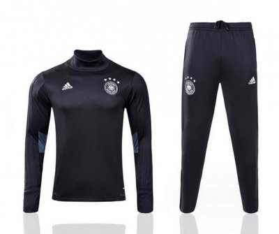2017-18 Germany Black Soccer Tracksuit