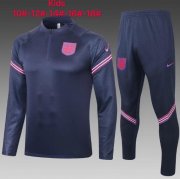 2020 England Kids/Youth Navy Training Kits Sweat Shirt and Pants