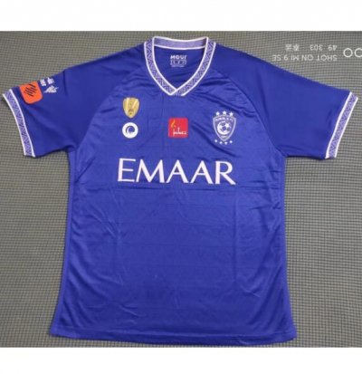 2021-22 Al Hilal SFC Home Blue Soccer Jersey Shirt