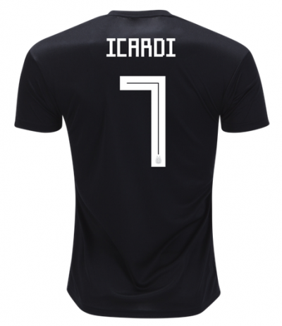 Mauro Icardi #7 2018 World Cup Argentina Away Soccer Jersey Shirt
