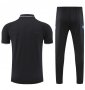2021-22 Inter Milan Black Blue Polo Kits Shirt with Pants