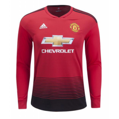 2018-19 Manchester United LS Home Soccer Jersey