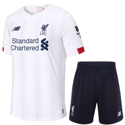 2019-20 Liverpool Away Soccer Jersey Kit (Shirt + Shorts)