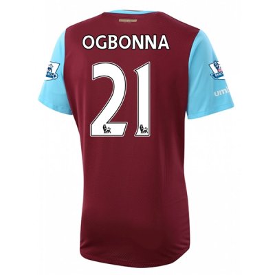 2015-16 West Ham OGBONNA 21 Home Soccer Jersey