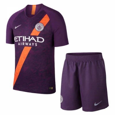 2018-19 Manchester City Third Away Soccer Jersey Kit (Shirt + Shorts)