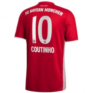 2020-21 Bayern Munich Home Soccer Jersey Shirt Coutinho 10