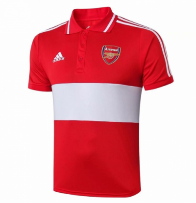 2019-20 Arsenal Red White Polo Shirt