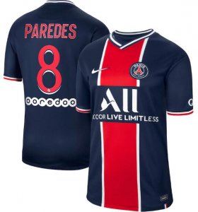 2020-21 PSG Home Soccer Jersey Shirt L.Paredes 8