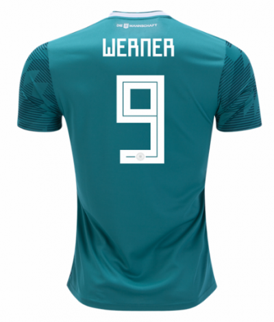 Timo Werner #9 2018 World Cup Germany Away Soccer Jersey Shirt