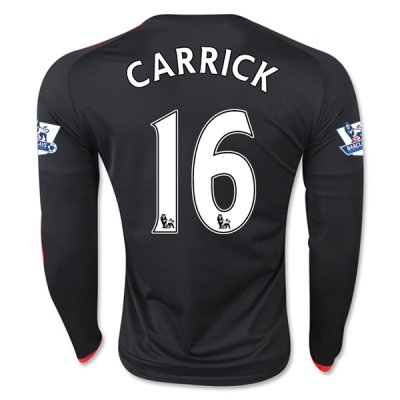 2015-16 Manchester United CARRICK 16 LS Third Soccer Jersey