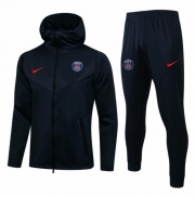 2021-22 PSG Dark Blue Training Kits Hoodie Jacket with Trousers
