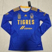 2020 Tigres UANL Long Sleeve Away Blue Soccer jersey Shirt