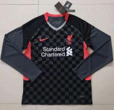 2020-21 Liverpool Long Sleeve Third Away Soccer Jersey Shirt