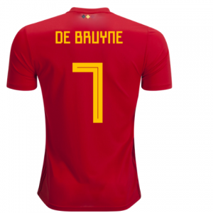 2018 World Cup Belgium De Bruyne #7 Home Soccer Jersey Shirt