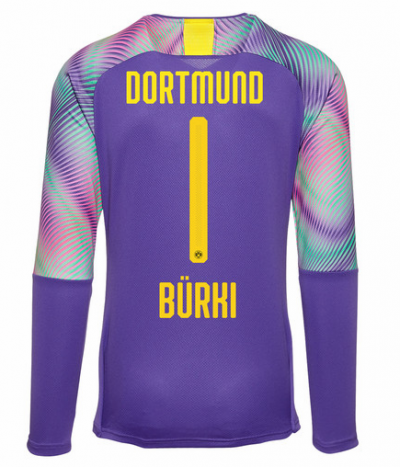 2019-20 Borussia Dortmund Away Goalkeeper LS Soccer Jersey Shirt Bürki 1