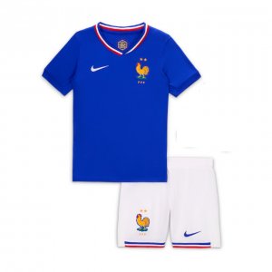 2024 Euro Cup France Kids Home Soccer Kits Shirt with Shorts 2024 Euro Cup France Kids Home Soccer Kits Shirt with Shorts