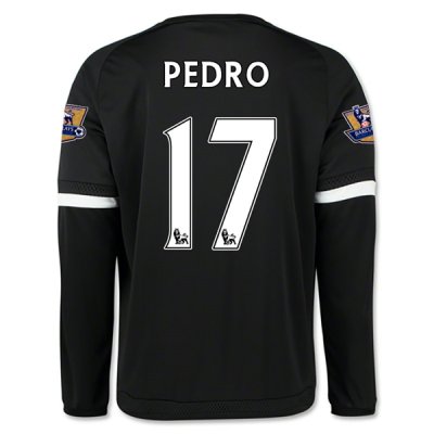 2015-16 Chelsea PEDRO #17 LS Third Soccer Jersey