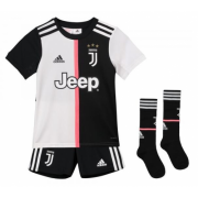 Kids Juventus 2019-20 Home Soccer Kit (Shirt + Shorts + Socks)