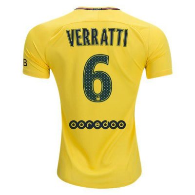 PSG 2017-18 Verratti #6 Away Soccer Jersey