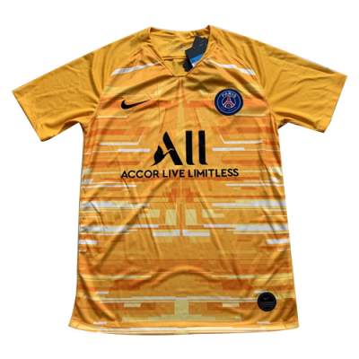 2019-20 Psg Goalkeeper Yellow Soccer Jersey Shirt