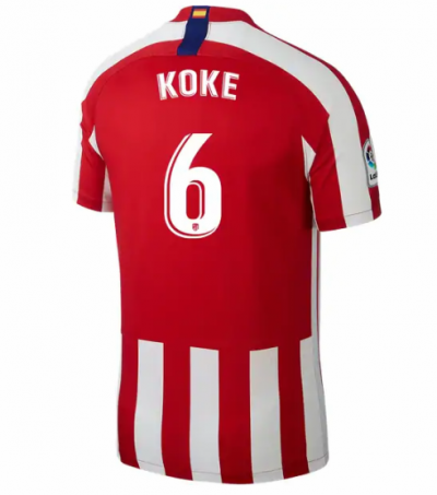 2019-20 Atletico Madrid Home Soccer Jersey Shirt Koke #6