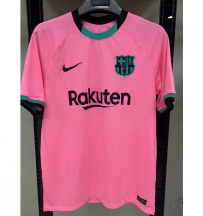 2020-21 Barcelona Third Away Pink Soccer Jersey Shirt