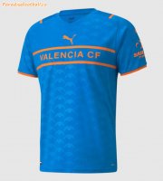 2021-22 Valencia Third Away Blue Soccer Jersey Shirt