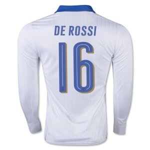 2016 Italy DE ROSSI #16 LS Away Soccer Jersey