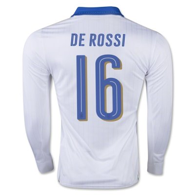 2016 Italy DE ROSSI #16 LS Away Soccer Jersey