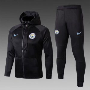 2017-18 Manchester City black Soccer training Hoody jacket