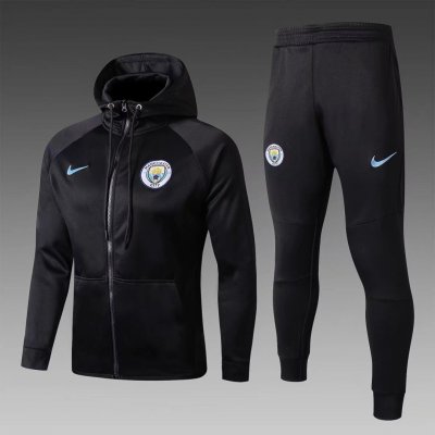 2017-18 Manchester City black Soccer training Hoody jacket
