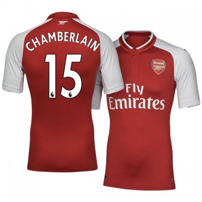 2017-18 Arsenal #15 Alex Oxlade-Chamberlain Home Soccer Jersey