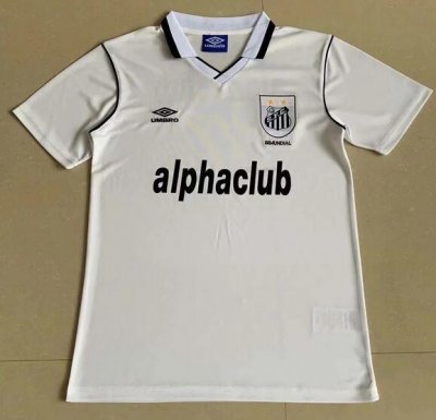 2001 Santos FC Retro Home Soccer Jersey Shirt