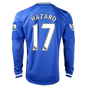 13-14 Chelsea #17 HAZARD Home Long Sleeve Jersey Shirt 13-14 Chelsea #17 HAZARD Home Long Sleeve Jersey Shirt