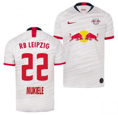 2019-20 RB Leipzig Home Soccer Jersey Shirt Nordi Mukiele #22