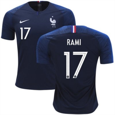 2018 World Cup France Home Soccer Jersey Shirt Adil Rami #17