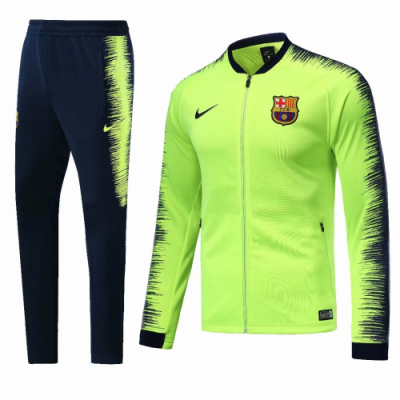 18-19 Barcelona Green&Navy V-Neck Training Kit Jacket and Pants