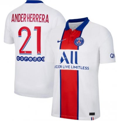 2020-21 PSG Away Soccer Jersey Shirt Ander Herrera 21