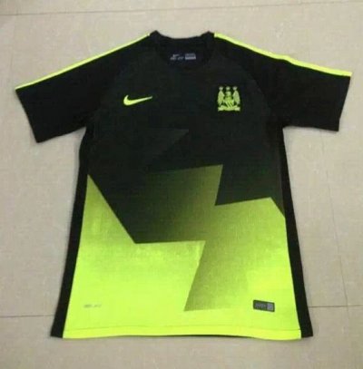 2015-16 Manchester City Training Shirt Black-Yellow