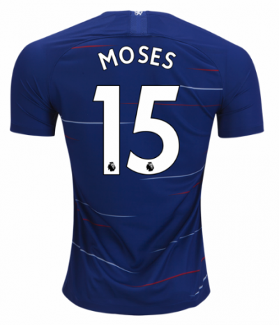 2018-19 Chelsea Home Soccer Jersey Shirt Victor Moses #15