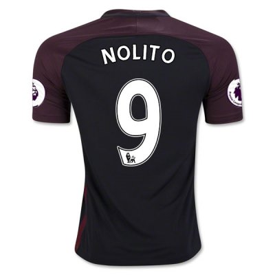 2016-17 Manchester City 9 NOLITO Away Soccer Jersey