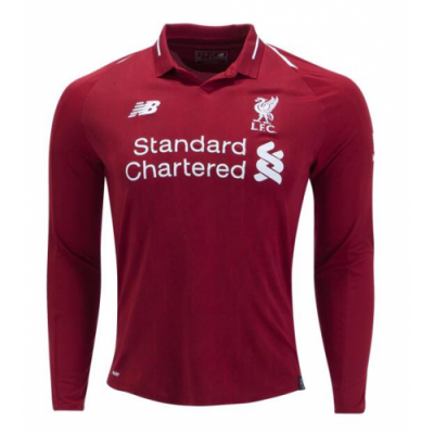 2018-19 Liverpool Home LS Soccer Jersey Shirt