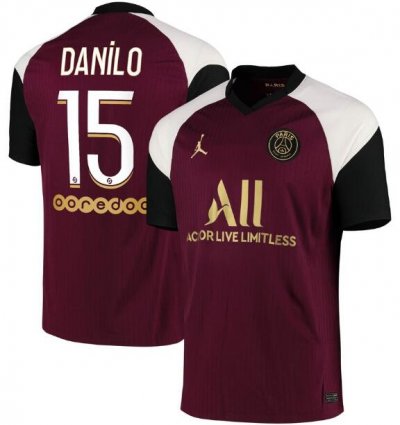 2020-21 PSG Third Away Soccer Jersey Shirt Danilo 15