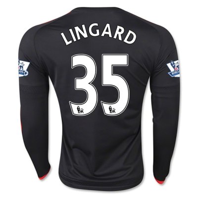 2015-16 Manchester United LINGARD 35 LS Third Soccer Jersey